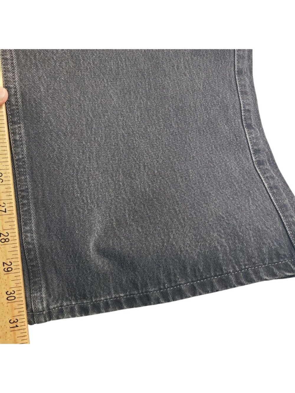 NEW Hollister Women's Low-Rise Baggy Jeans W32 Regular Black Denim Size 14R - Picture 5 of 7